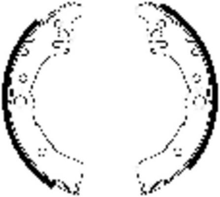 Jeu de 4 mâchoires de frein FERODO FSB644