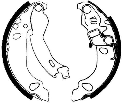 Jeu de 4 mâchoires de frein FERODO FSB655