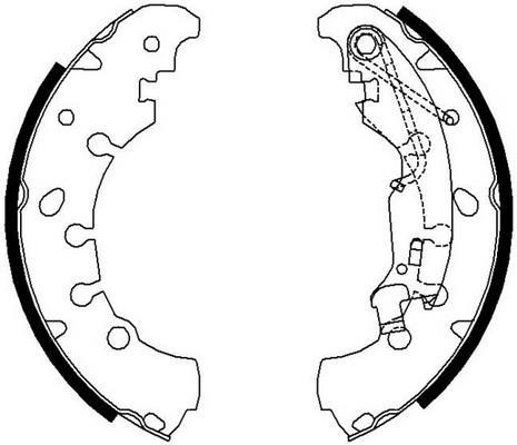 Jeu de 4 mâchoires de frein FERODO FSB681
