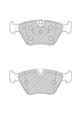 Jeu de 4 plaquettes de frein FERODO FDB4752