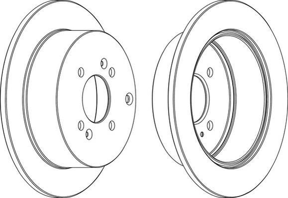 Jeu de 2 disques de frein FERODO DDF1794C-1