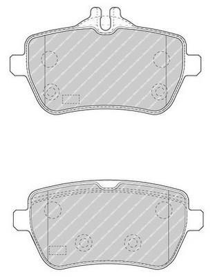Jeu de 4 plaquettesde frein FERODO FDB4261