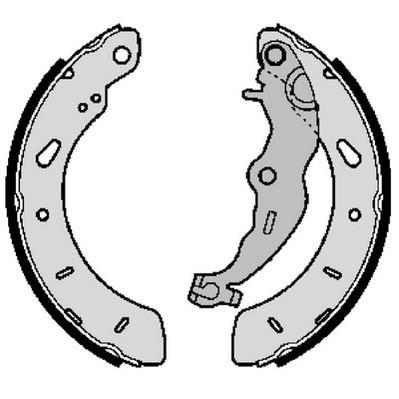 Jeu de 4 mâchoires de frein FERODO FSB4164