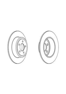 Jeu de 2 disques de frein FERODO DDF2064C