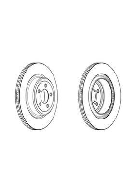 Jeu de 2 disques de frein FERODO DDF2066C-1