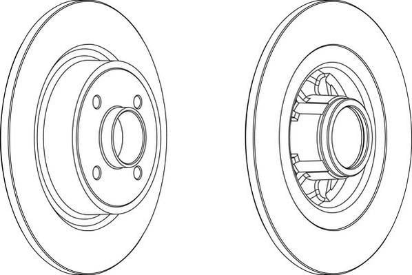 Jeu de 2 disques de frein FERODO DDF1381C-1