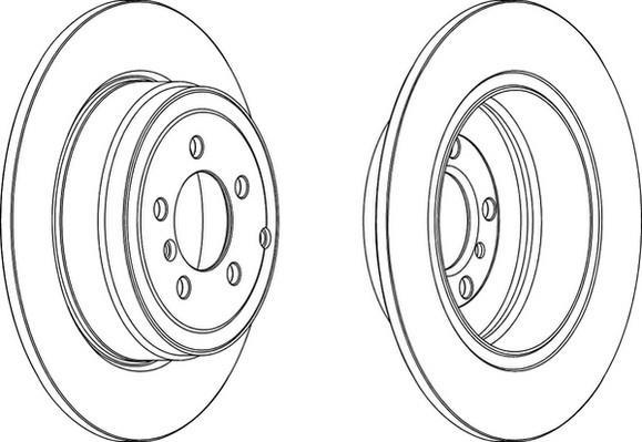 Jeu de 2 disques de frein FERODO DDF1518C-1