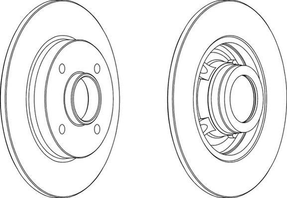 Jeu de 2 disques de frein FERODO DDF1523C-1