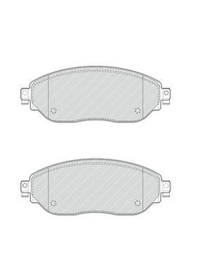 Jeu de 4 plaquettes de frein FERODO FVR4840