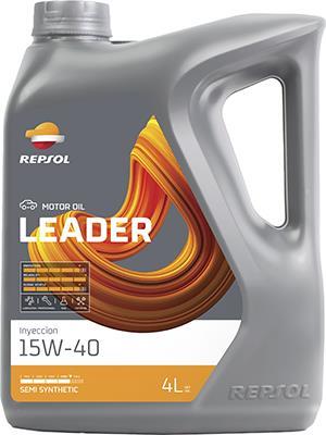 Huile moteur REPSOL LEADER INYECCION 15W-40 4L - ref. RPP0102QGB
