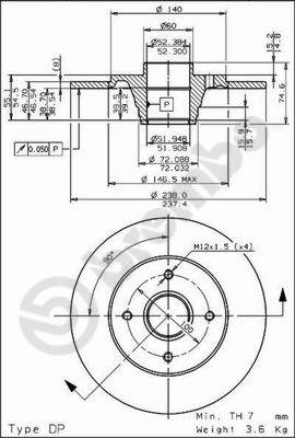 Disques de frein BREMBO 08.5833.20