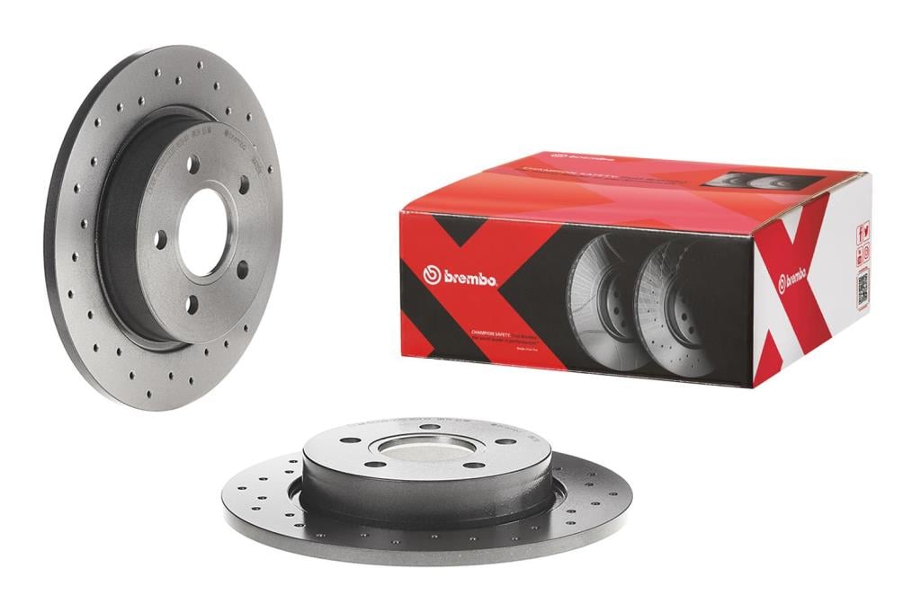 Jeu De 2 Disques De Frein Avant Brembo - Compatible Nissan Qashqai, Juke - Réf. 08.A715.11