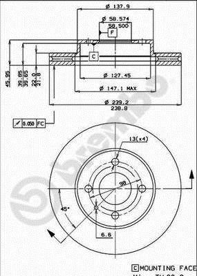 Discos de freno BREMBO ref. 09.3140.10