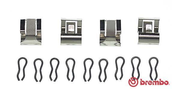 Kit d'accessoires pour plaquette de frein à disque BREMBO ref. A 02 203