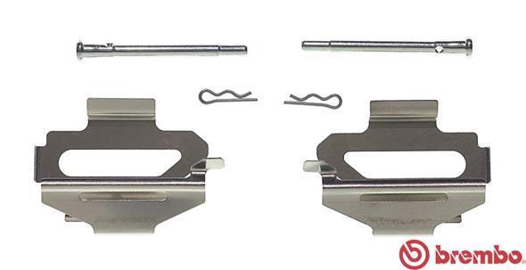 Kit acessórios de pastilhas de travão BREMBO ref. A 02 253