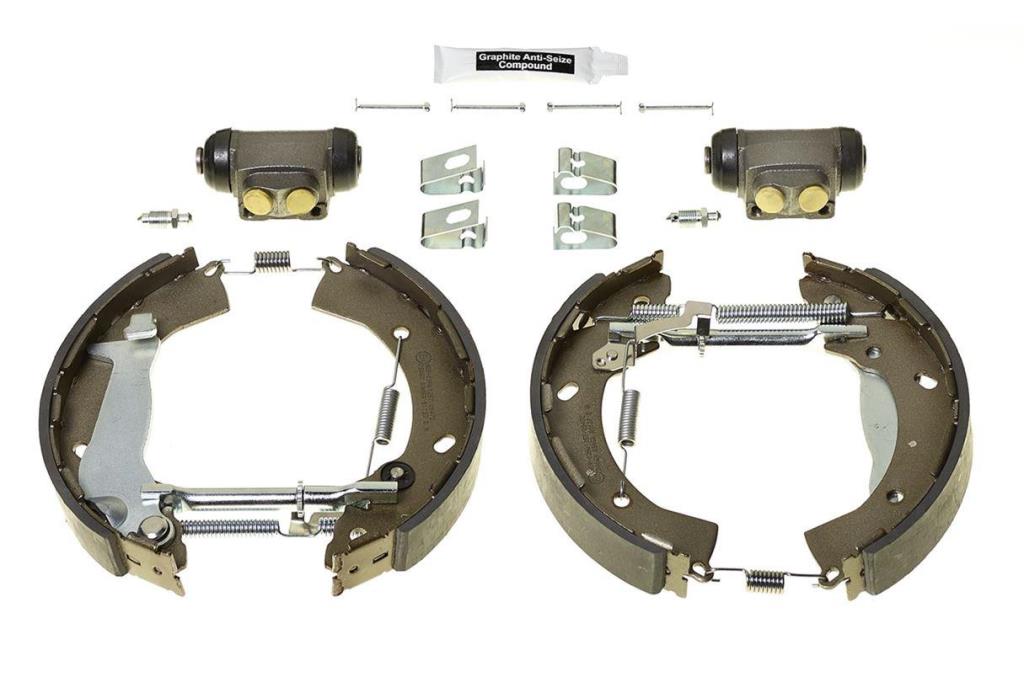 Jeu de 4 mâchoires de frein (Garniture de frein à tambour) BREMBO ref. K 30 015
