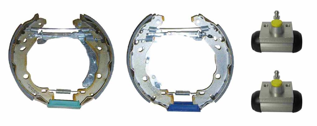 Jeu de 4 mâchoires de frein (Garniture de frein à tambour) BREMBO ref. K 56 024