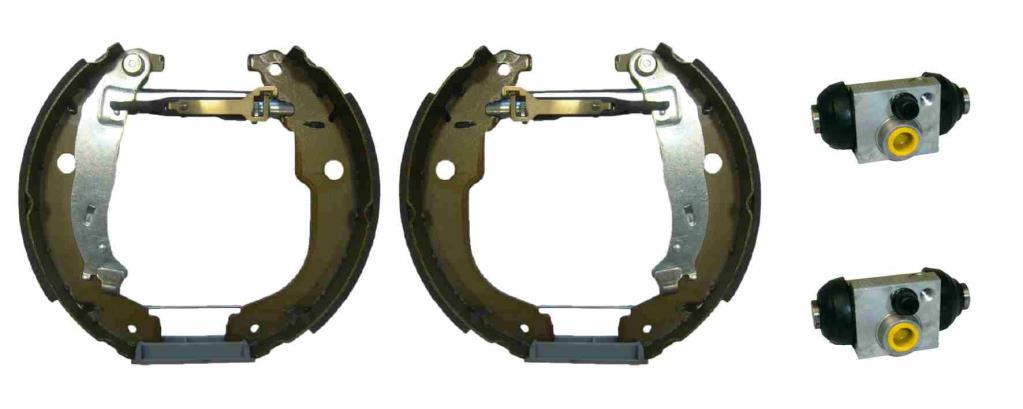 Jeu de 4 mâchoires de frein (Garniture de frein à tambour) BREMBO ref. K 61 091