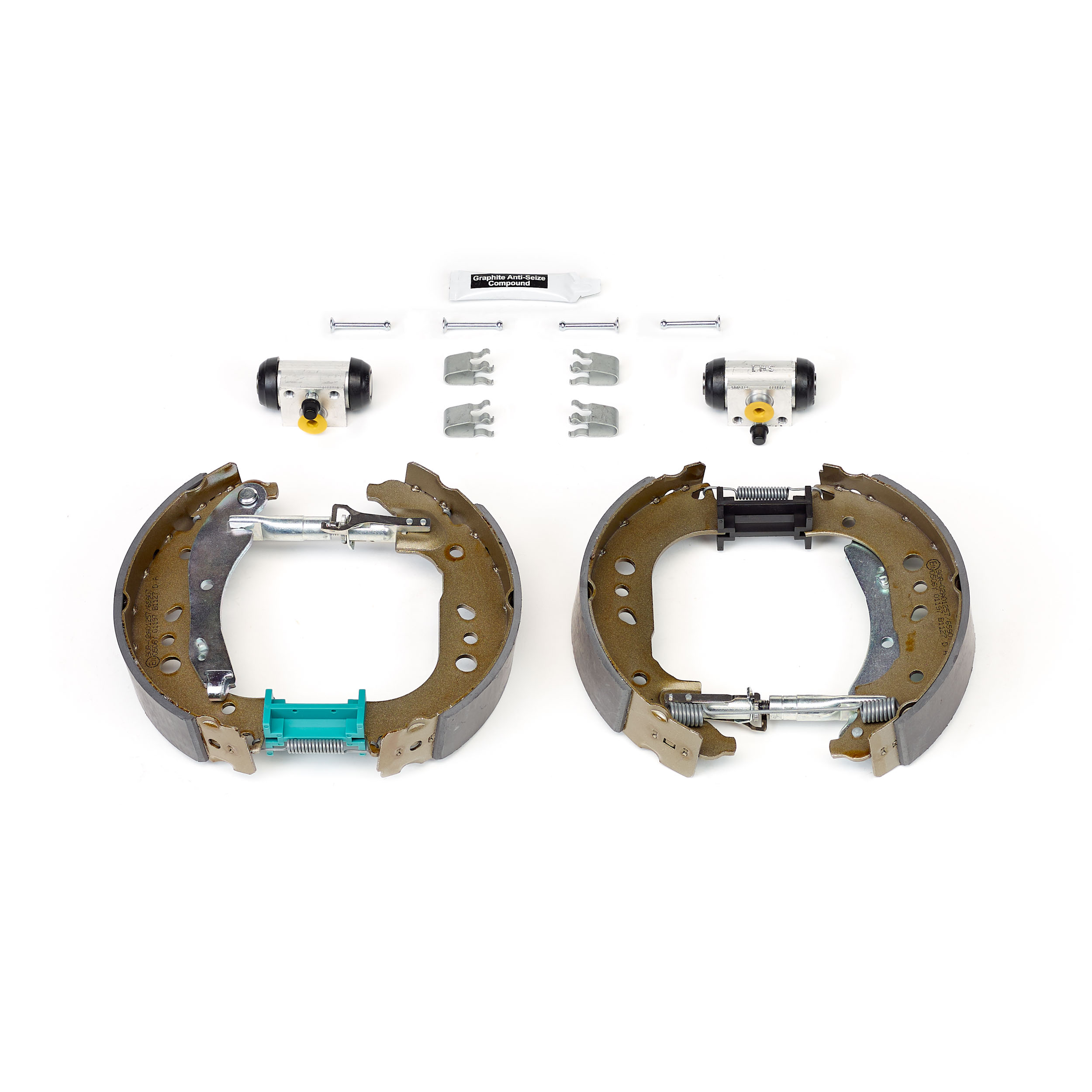 Jeu de 4 mâchoires de frein (Garniture de frein à tambour) BREMBO ref. K 85 052