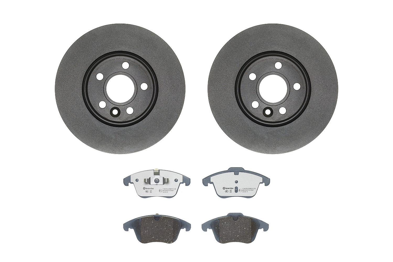 Disques et plaquettes de frein (Disques et plaquettes de freins) BREMBO ref. KT 08 049