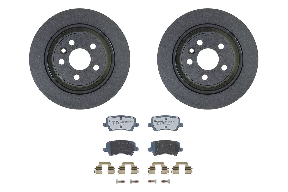 Disques et plaquettes de frein (Disques et plaquettes de freins) BREMBO ref. KT 08 051