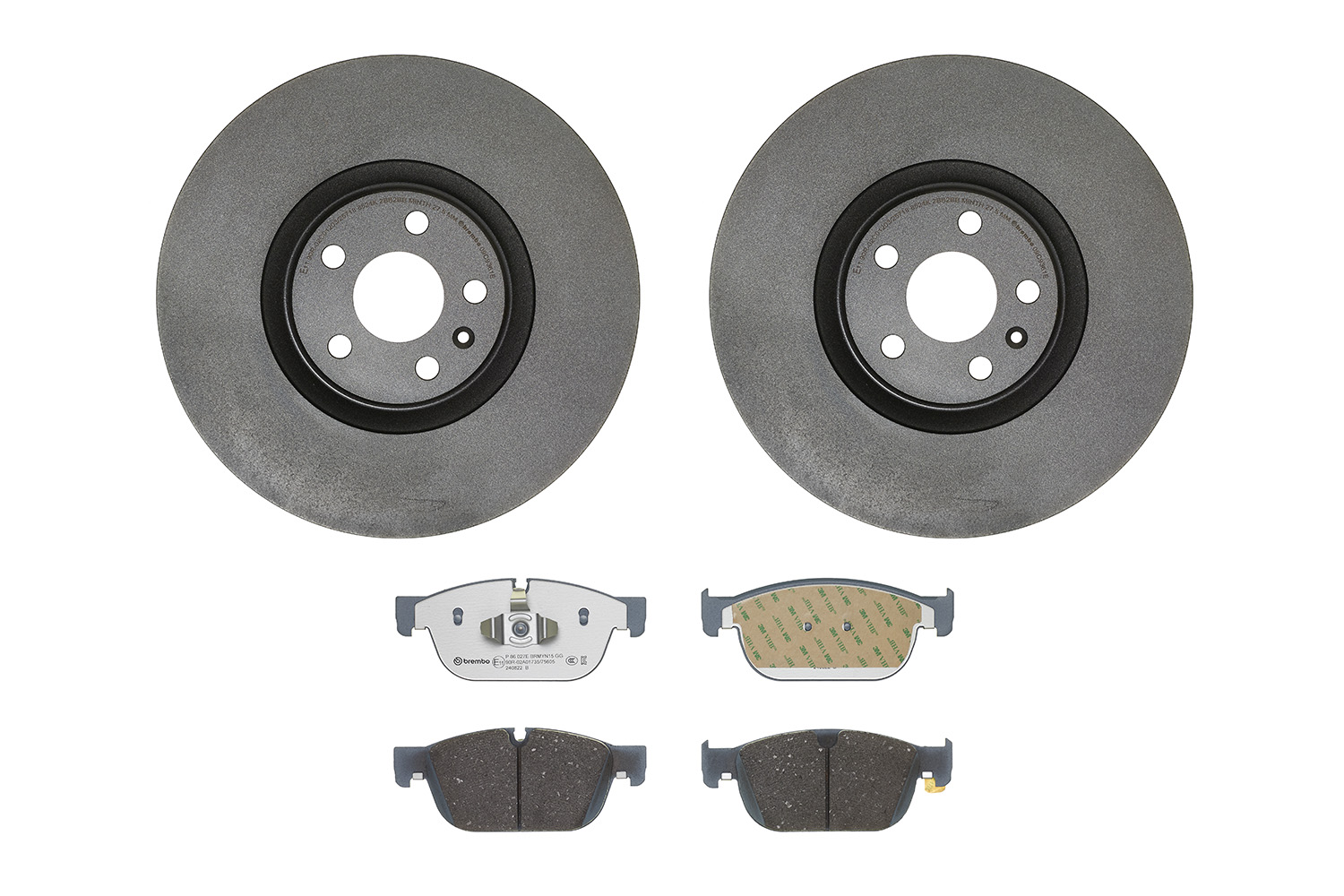 Disques et plaquettes de frein (Disques et plaquettes de freins) BREMBO ref. KT 08 067