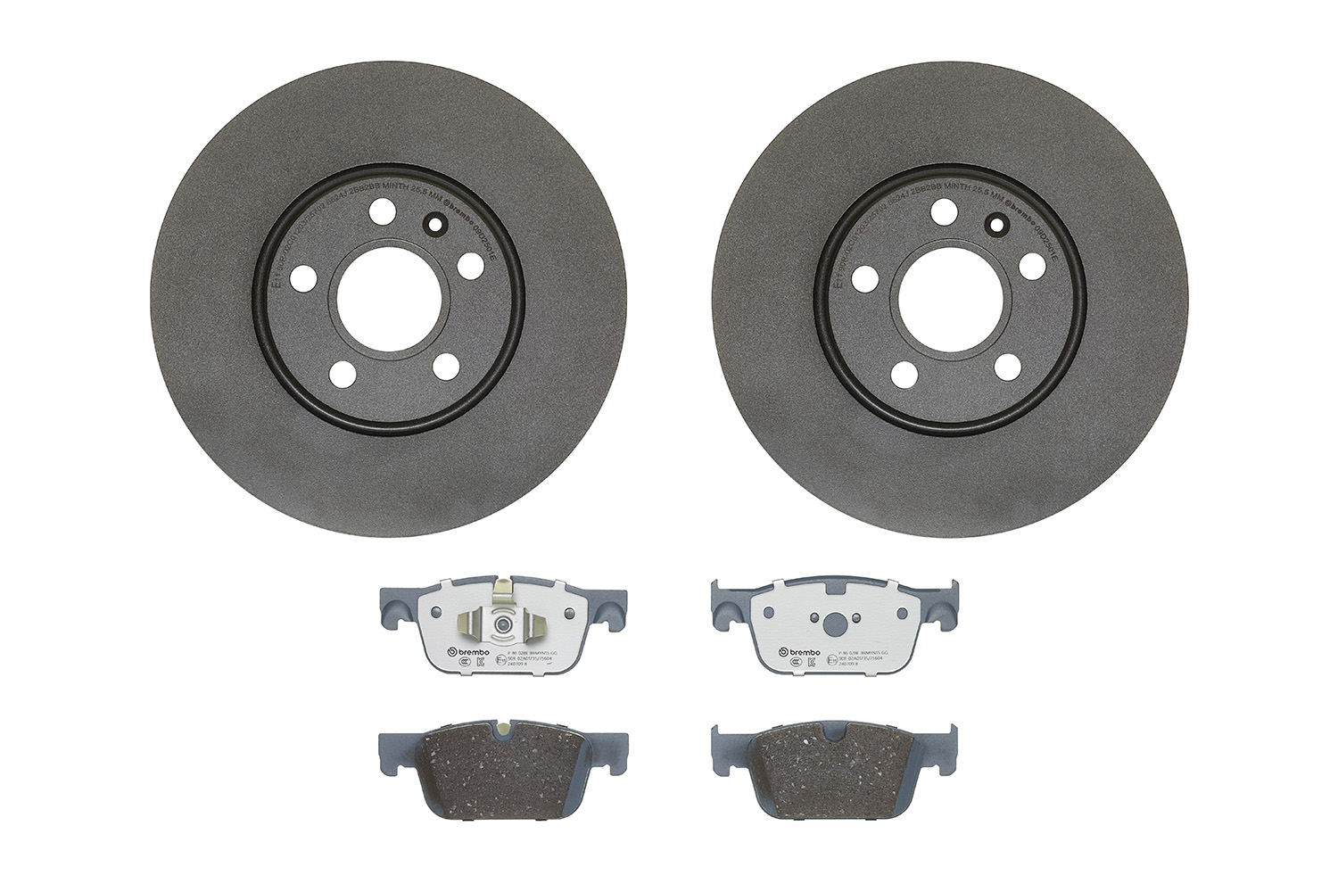 Disques et plaquettes de frein (Disques et plaquettes de freins) BREMBO ref. KT 08 069