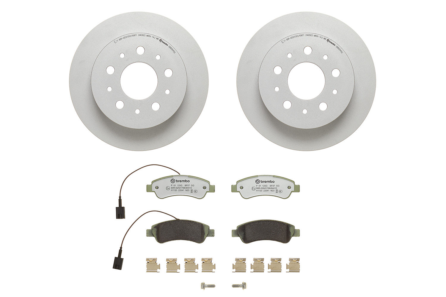 Disques et plaquettes de frein (Disques et plaquettes de freins) BREMBO ref. KT 10 005
