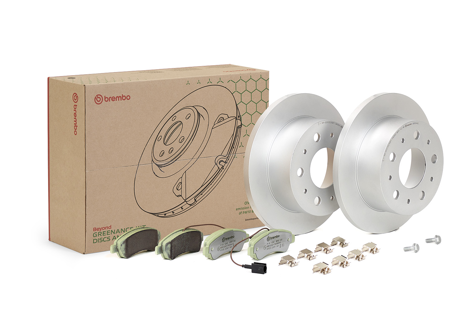 Disques et plaquettes de frein (Disques et plaquettes de freins) BREMBO ref. KT 10 006
