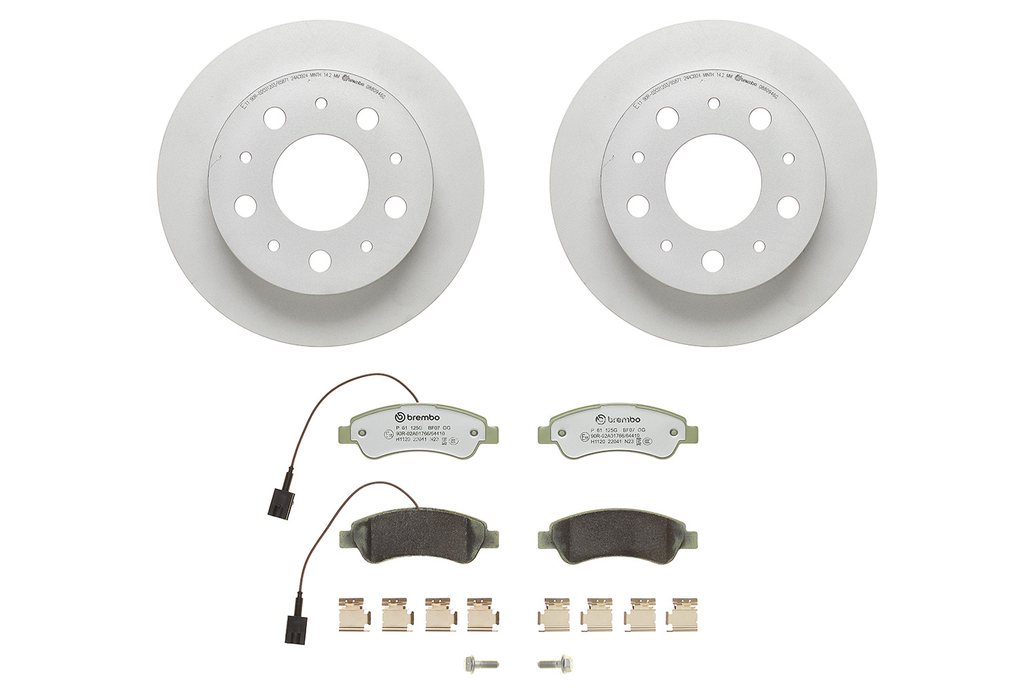 Disques et plaquettes de frein (Disques et plaquettes de freins) BREMBO ref. KT 10 006