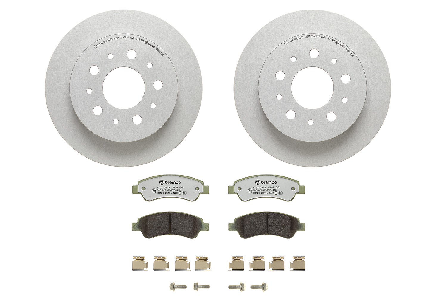 Disques et plaquettes de frein (Disques et plaquettes de freins) BREMBO ref. KT 10 007