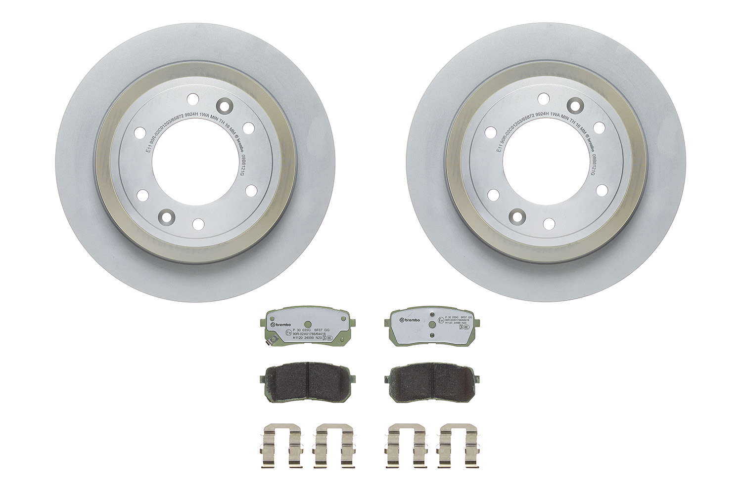 Disques et plaquettes de frein (Disques et plaquettes de freins) BREMBO ref. KT 10 020