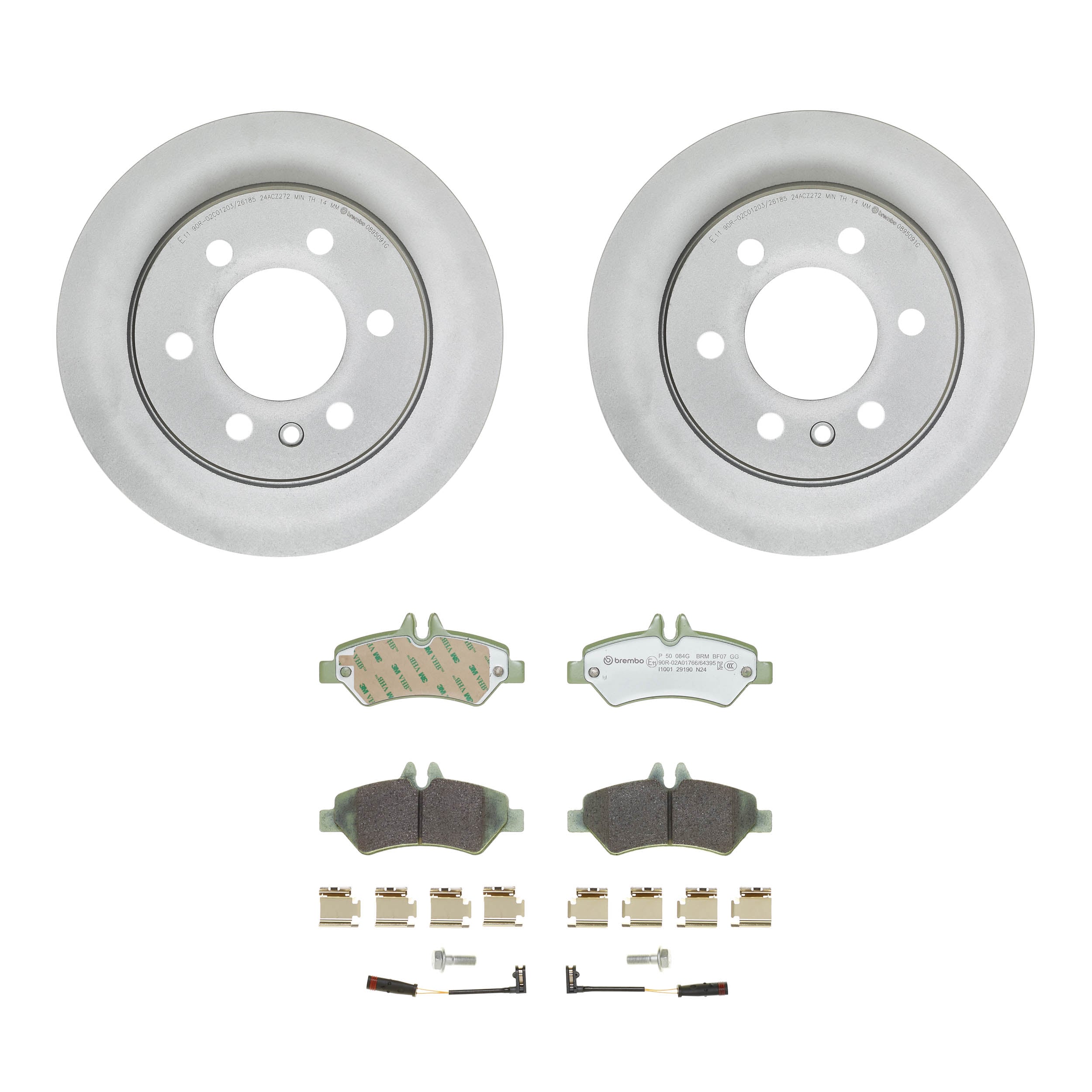 Disques et plaquettes de frein (Disques et plaquettes de freins) BREMBO ref. KT 10 027