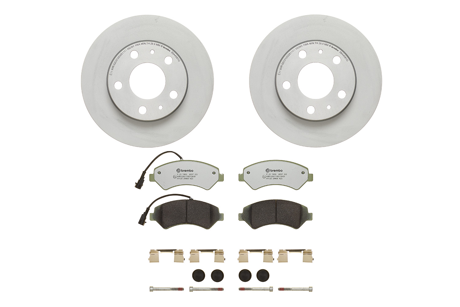 Disques et plaquettes de frein (Disques et plaquettes de freins) BREMBO ref. KT 10 047