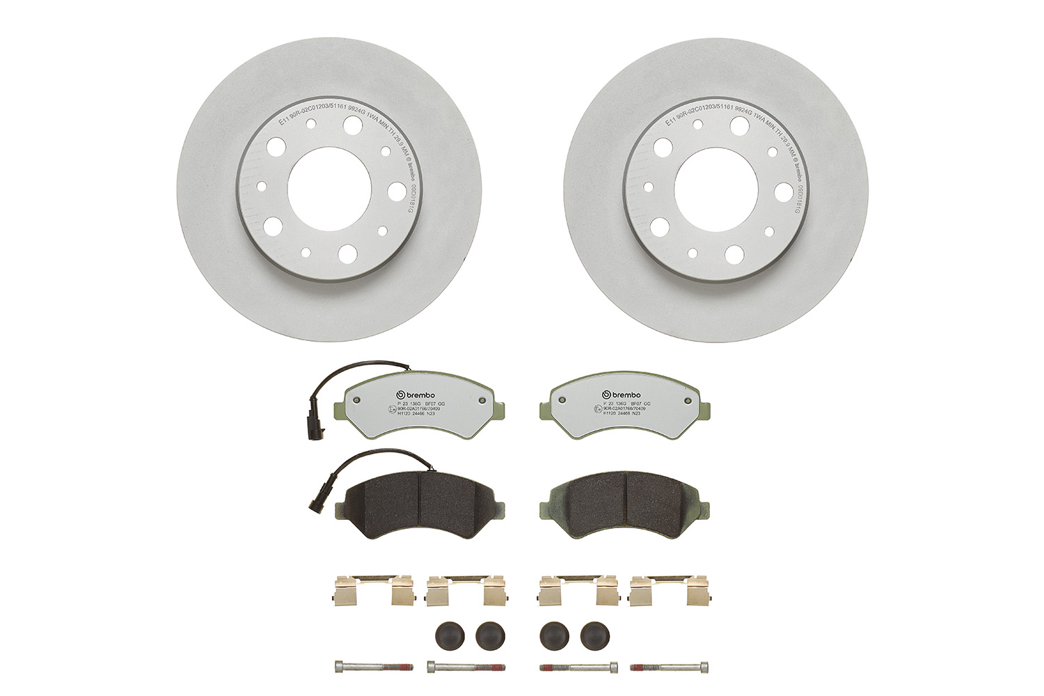 Disques et plaquettes de frein (Disques et plaquettes de freins) BREMBO ref. KT 10 048