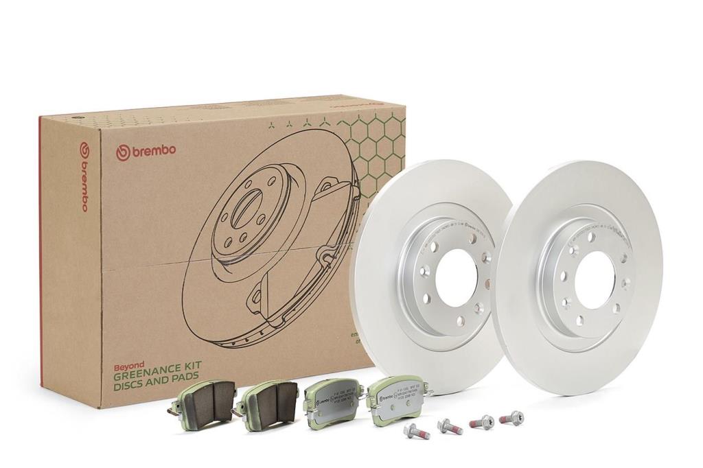 Disques et plaquettes de frein (Disques et plaquettes de freins) BREMBO ref. KT 10 050