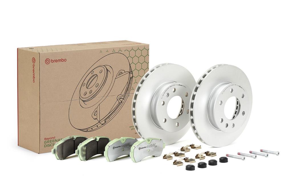 Disques et plaquettes de frein (Disques et plaquettes de freins) BREMBO ref. KT 10 052
