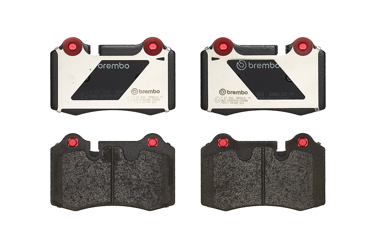 Jeu de 4 plaquettes de frein BREMBO P 02 003
