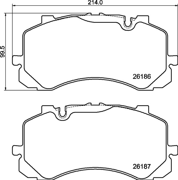 Jeu de 4 plaquettes de frein BREMBO ref. P 05 005