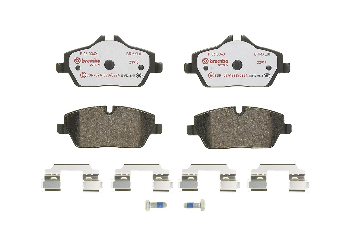 Jogo de 4 pastilhas de travão BREMBO ref. P 06 034X
