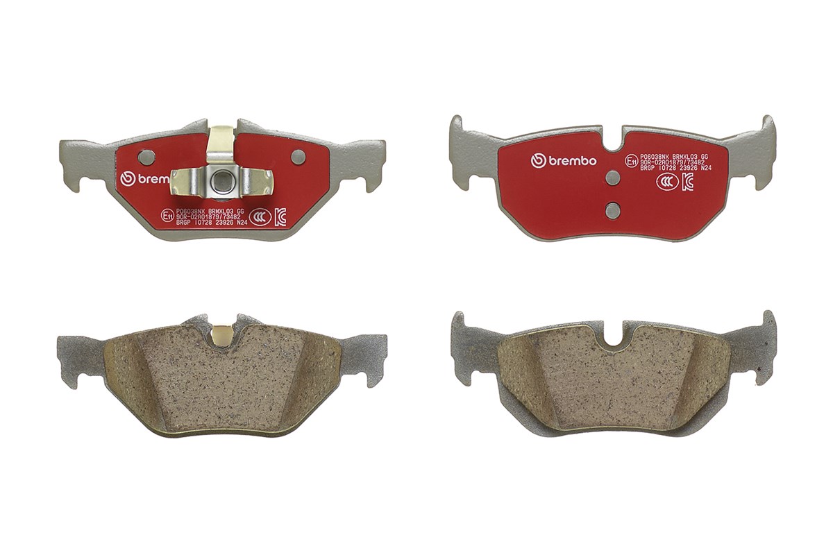Jogo de 4 pastilhas de travão BREMBO ref. P06038NX