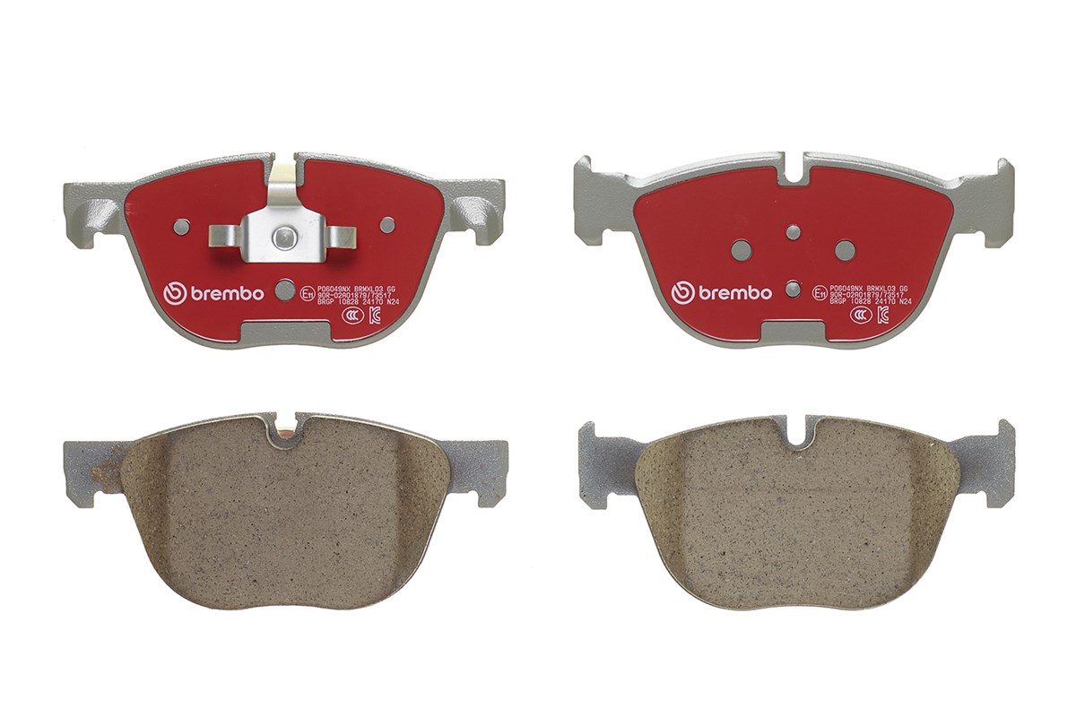 Jogo de 4 pastilhas de travão BREMBO P06049NX