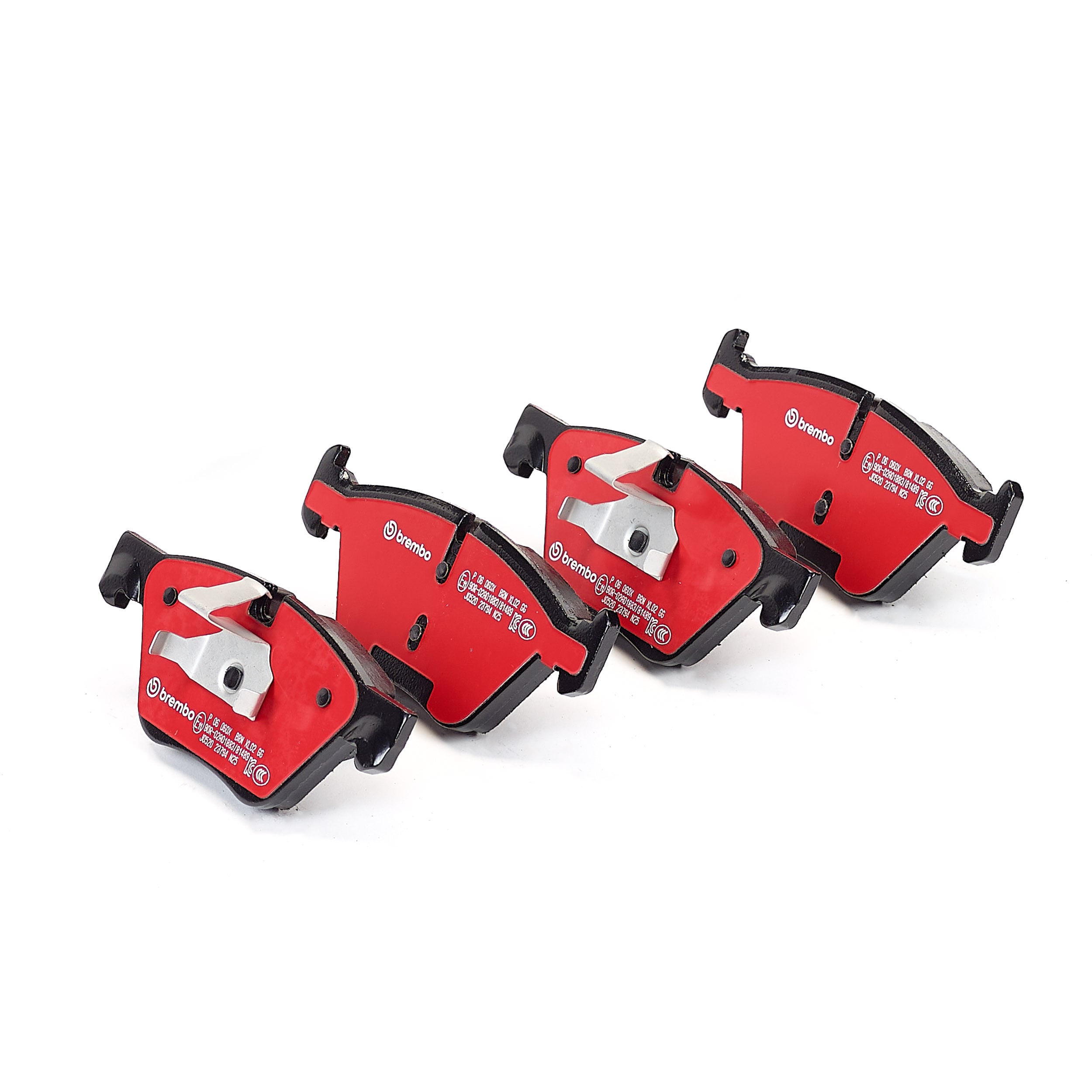 Jeu de 4 plaquettes de frein BREMBO ref. P 06 060X