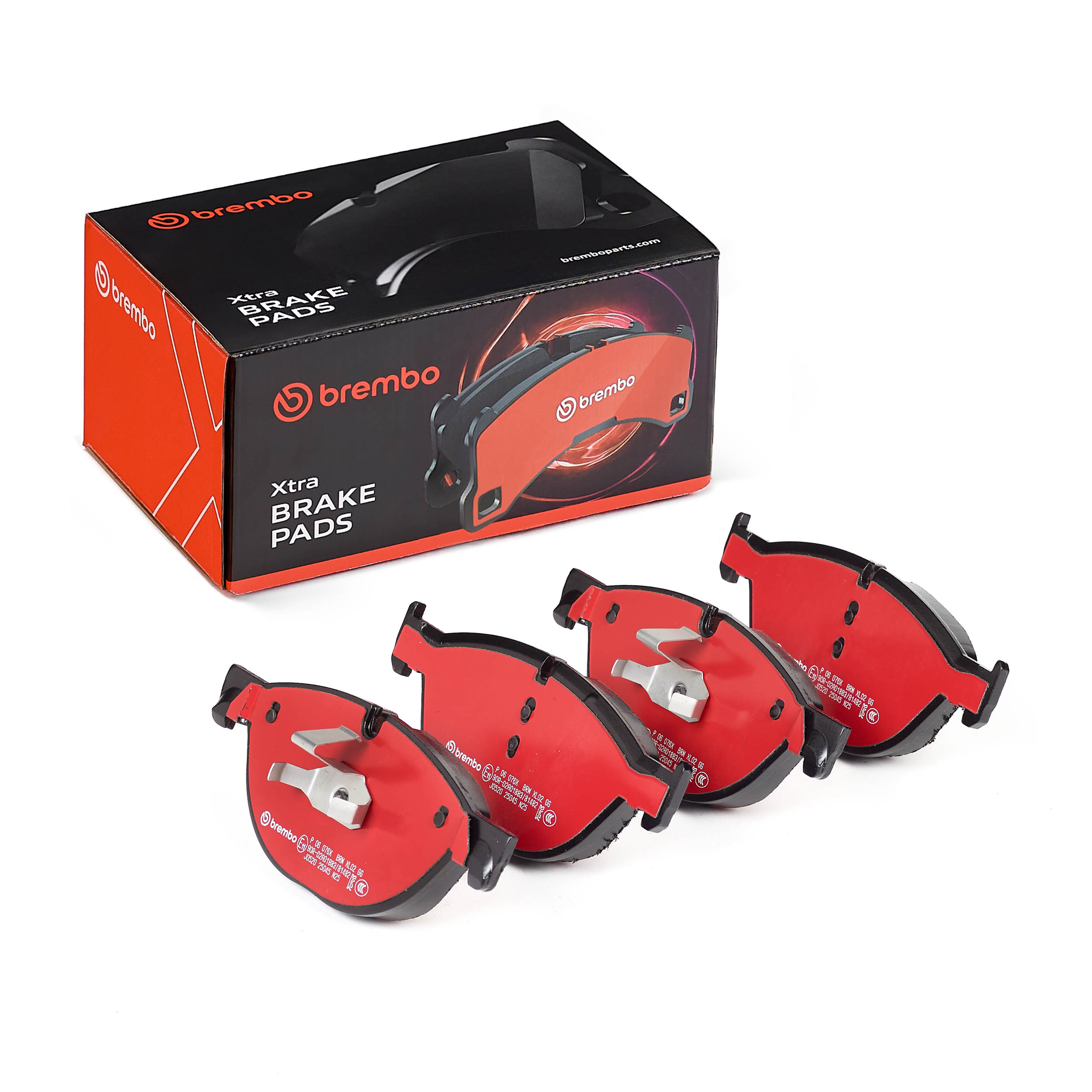 Jogo de 4 pastilhas de travão BREMBO ref. P 06 076X