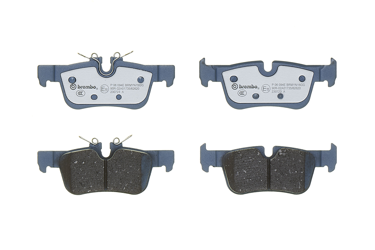 Jeu de 4 plaquettes de frein BREMBO ref. P 06 094E