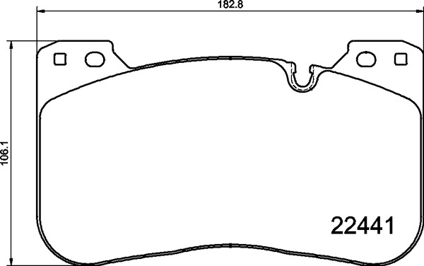 Jogo de 4 pastilhas de travão BREMBO P 06 100