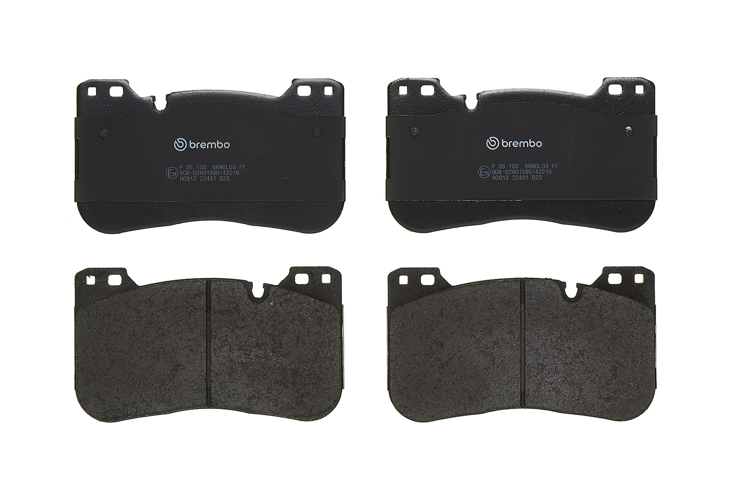 Jogo de 4 pastilhas de travão BREMBO P 06 100