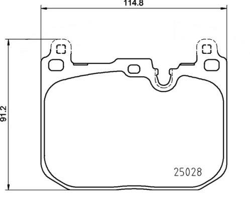 Jogo de 4 pastilhas de travão BREMBO ref. P 06 110