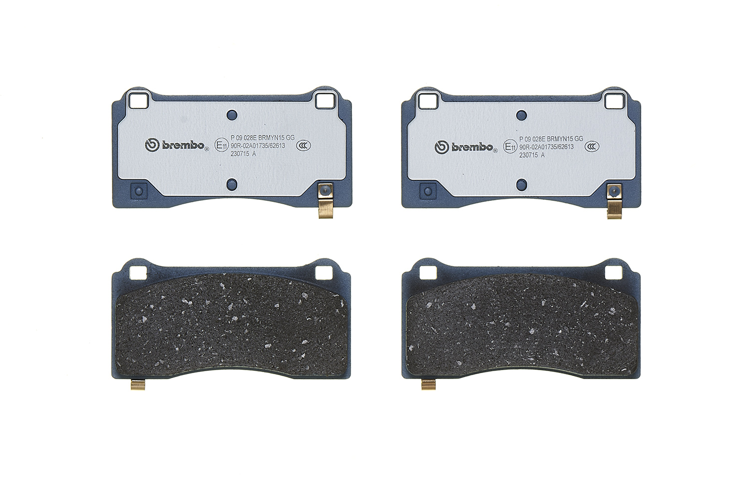 Jeu de 4 plaquettes de frein BREMBO ref. P 09 028E