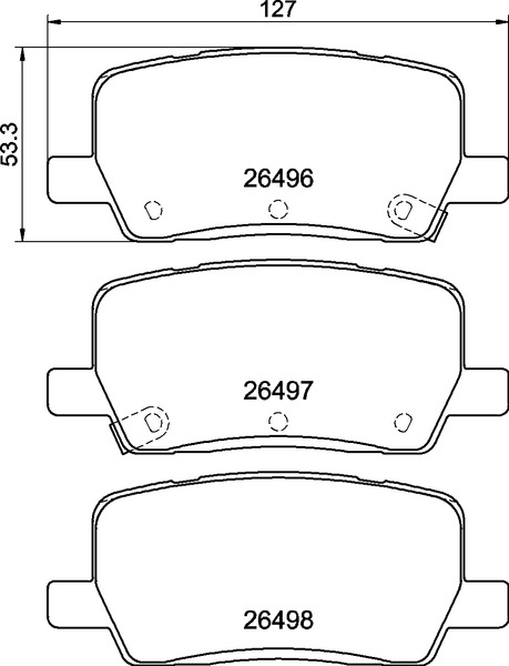 Jogo de 4 pastilhas de travão BREMBO ref. P 09 032